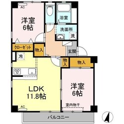 フォブール佐古の物件間取画像